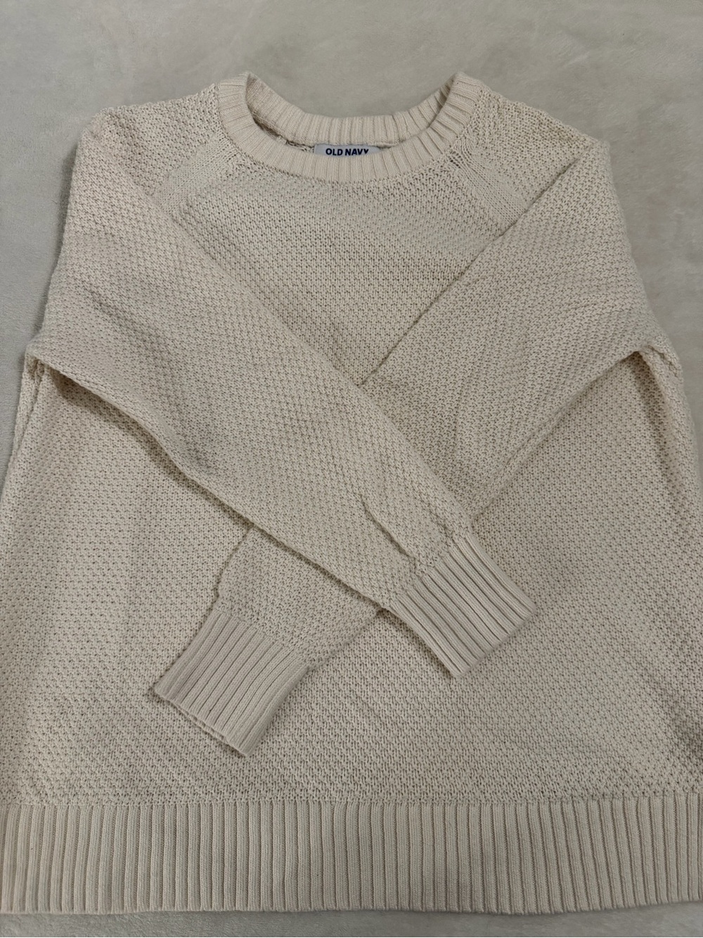 Old Navy women’s Cream Crewneck Sweater